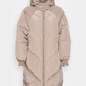 Pieces Felicity Long Puffer Jacket